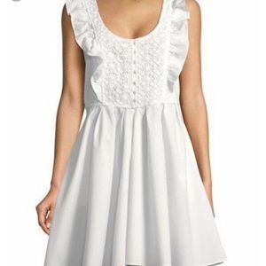 Free People white ruffle dress